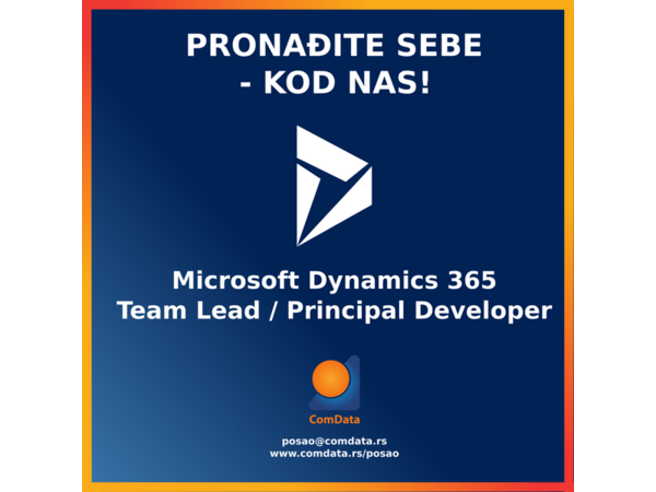 Microsoft Dynamics 365  Team Lead - Principal Developer